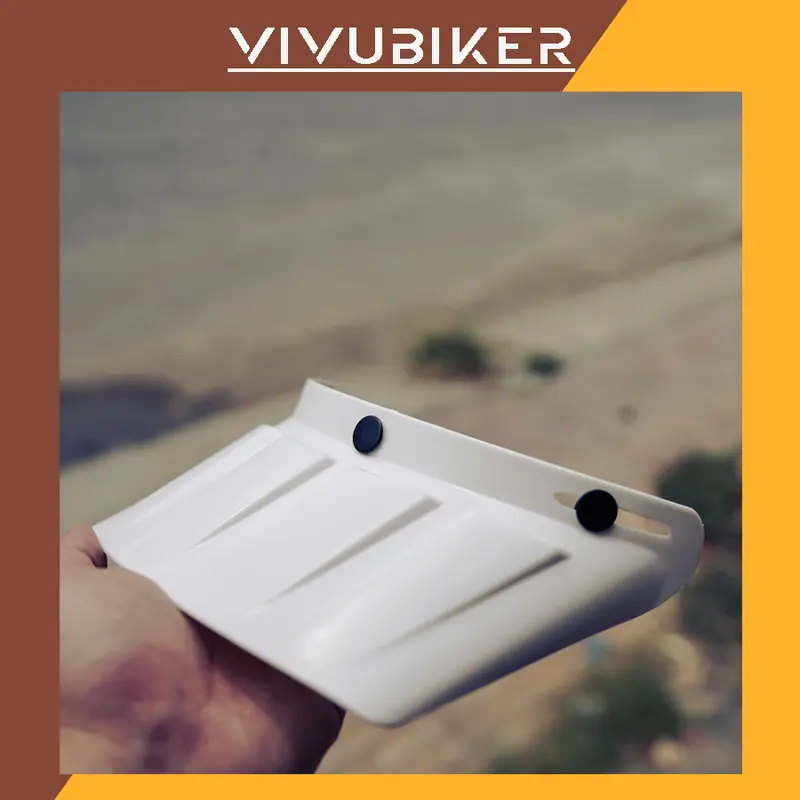 Vành lưỡi trai nhựa Vintage bảng lớn gắn mũ bảo hiểm classic 2