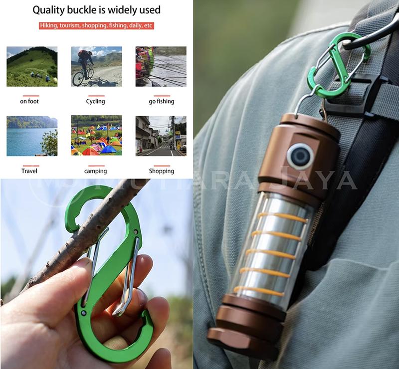 Gantungan Metal S carabiner S-biner besi Cantolan Spring Hook Premium Quality 4