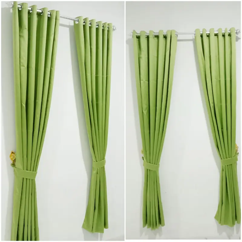 Gorden Hordeng Blackout Polos Emboss minimalis mewah Curtain jendela warna pink 7