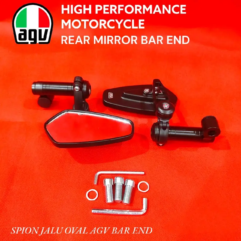 Spion tomok oval AGV octagon nmax aerox pcx adv vario beat vespa fazzio supra jupiter mio dll universal plus Baut Sepeda Motorcycle Accessories 2