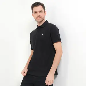 Hush Puppies Kaos Polo Pria BSC TAKO 4 Black MK28508BK