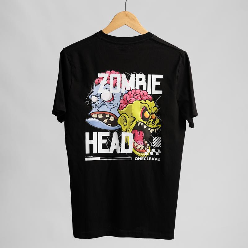 Kaos Tshirt Onecleave Zombie Head - Bahan Cotton Combed 30s 3