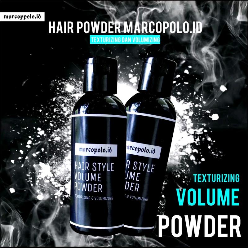 Marcopolo Hair Powder - Volume Dust untuk Menata Rambut - texturizing and volumizing Pomade Wangi - tanpa sisir 1