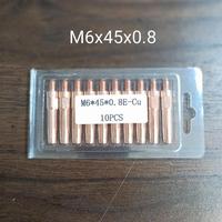 Gambar Contact Tip M6x45x0.8 0.9 1.0 1.2 1.6mm 350A 500A PANASONIC Kontak Tip M6x45x0,8 0,9 1,0 1,2 1,6mm PANA350 PANA500 dari LASBRO TEHNIK Kota Surabaya 1 Tokopedia