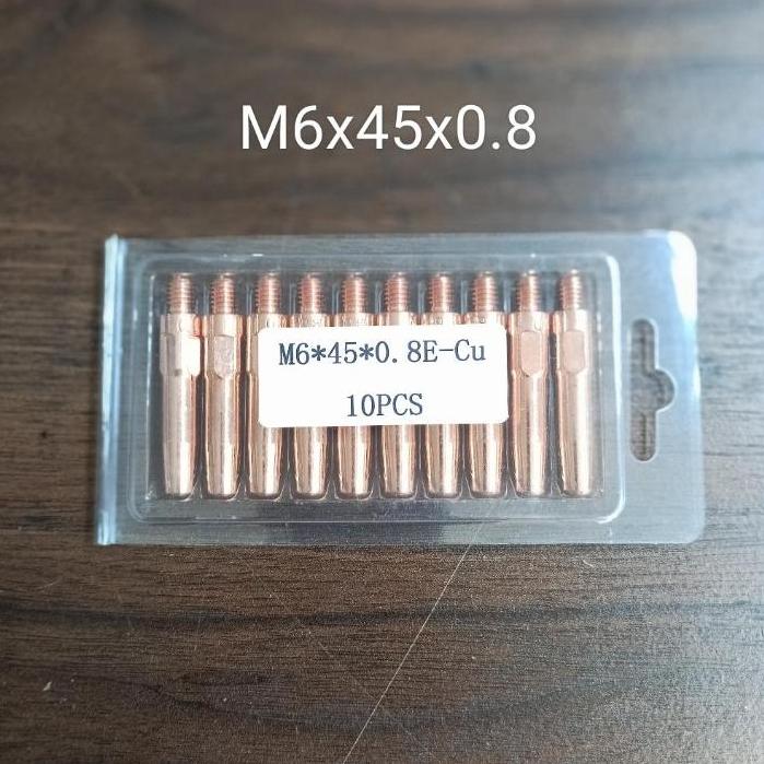 Gambar Contact Tip M6x45x0.8 0.9 1.0 1.2 1.6mm 350A 500A PANASONIC Kontak Tip M6x45x0,8 0,9 1,0 1,2 1,6mm PANA350 PANA500 dari LASBRO TEHNIK Kota Surabaya Tokopedia