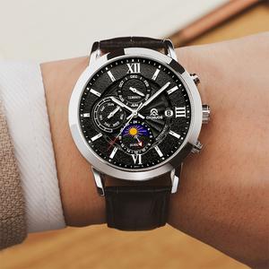 นาฬิกาผู้ชาย CAINUOS เข็มขัดกลไกแฟชั่นเรืองแสงอเนกประสงค์