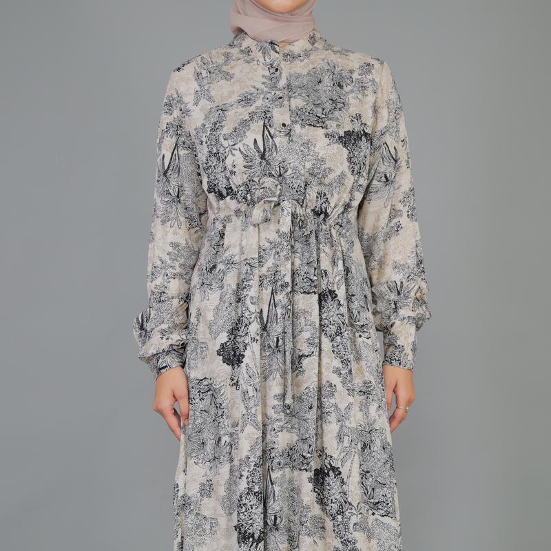 Carela Dress Gamis Rayon Pakaian Wanita Terbaru Kain Katun Mewah Nyaman 4