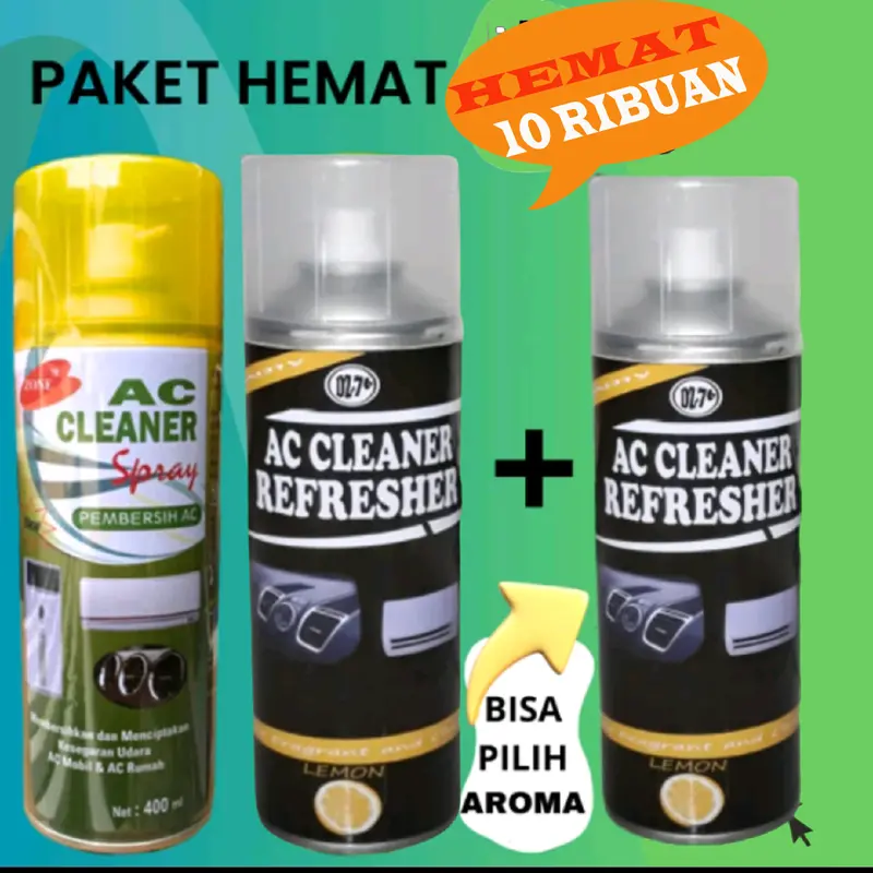 PAKET 2 AROMA PLUS 1 AC CLEANER EKSTRA HEMAT Car 4