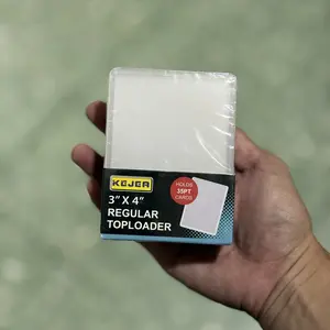 TOPLOADER CARD POKEMON YUGIOH 35PT 3" X 4" REGULAR TOPLOADER DENGAN FILM TERSEDIA UNTUK 25 PACK