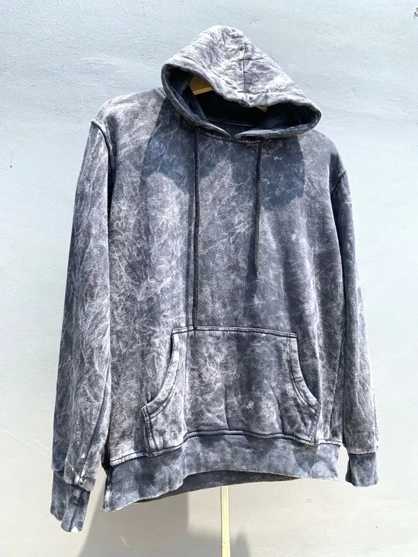 Hoodie Keren Kekinian washing Bahan Catton Fleece Tebal Nyaman Jahitan Rapi 0