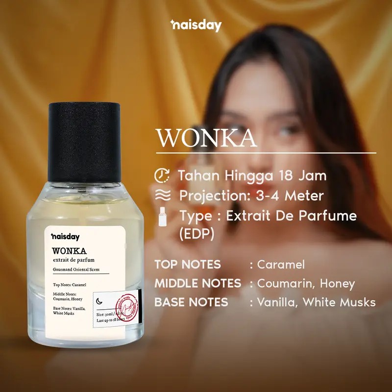 NAISDAY Hot Package Perfume Wonka & Santorini, ONS, Dance Floor, Absolut Extrait De Parfum 30ml Tahan Lama 18 Jam 5