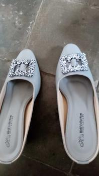 Product Review of HMF Yuiko High Heels Mules Wanita 7 cm AR08 from b**s 1