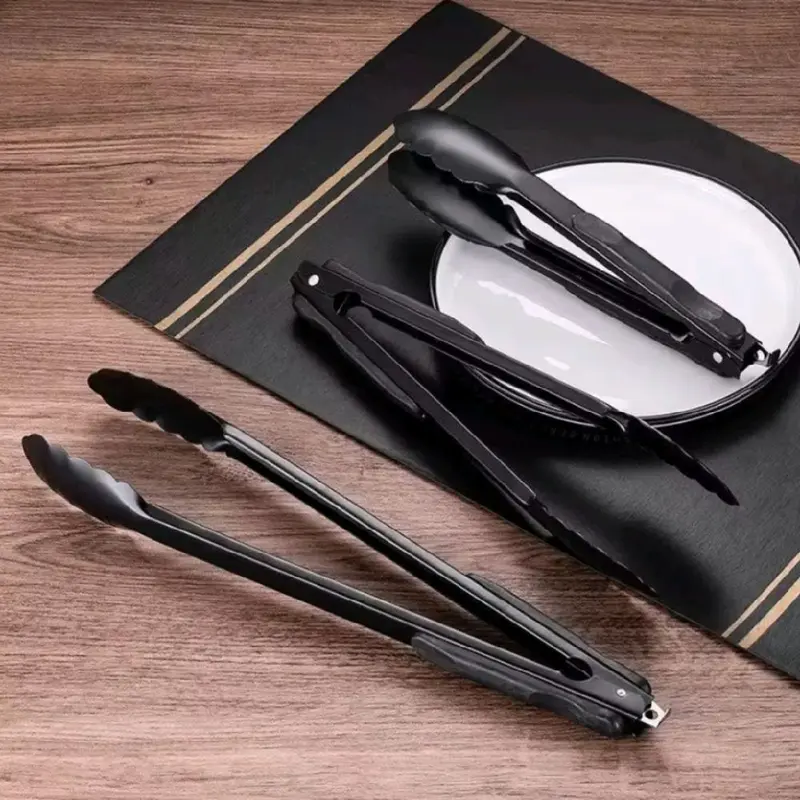 Alat penjepit jepitan gorengan capitan kue food tong Kitchenware Stainless 1