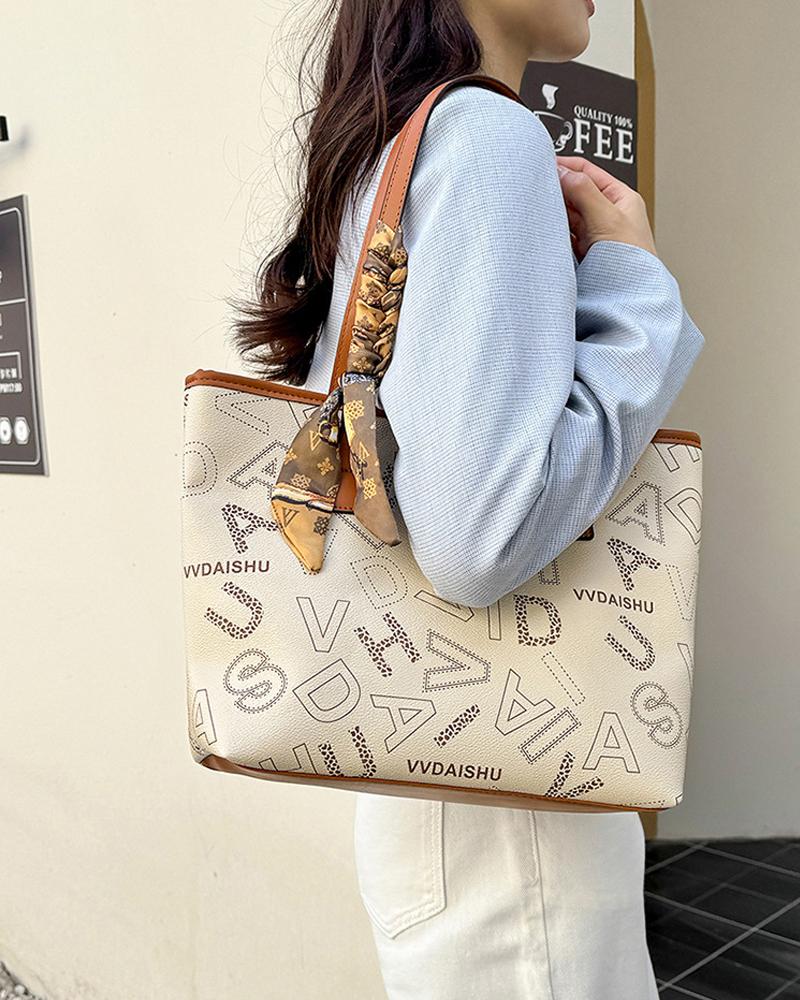 Product Introduction of SanML Handbag, New Fashion Printed Large Capacity Tote Bag Best Selling Classic Style 7