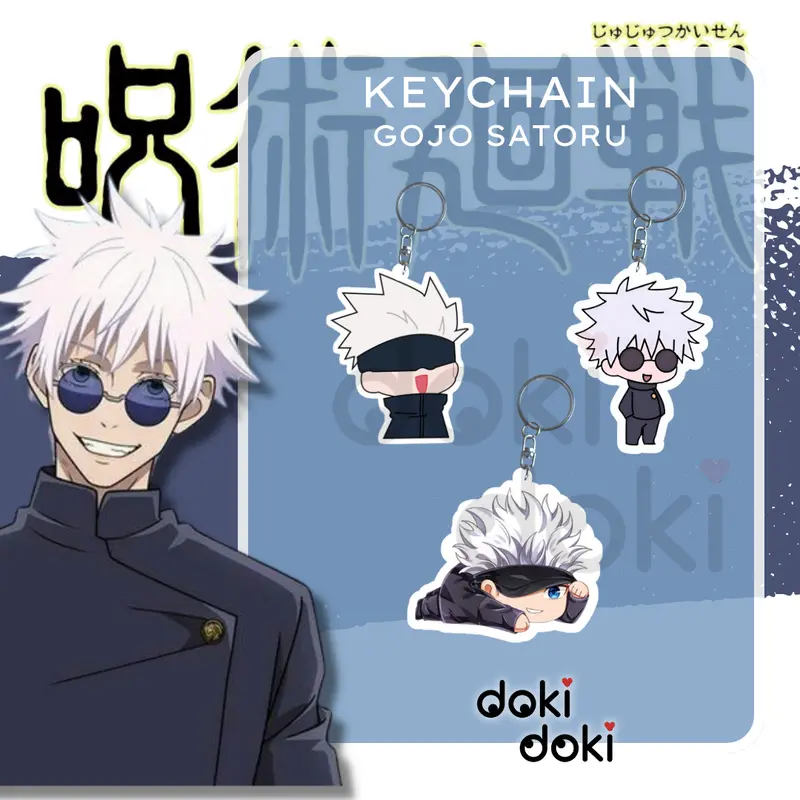 GANTUNGAN KUNCI ANIME KEYCHAIN GOJO SATORU JUJUTSU KAISEN 0