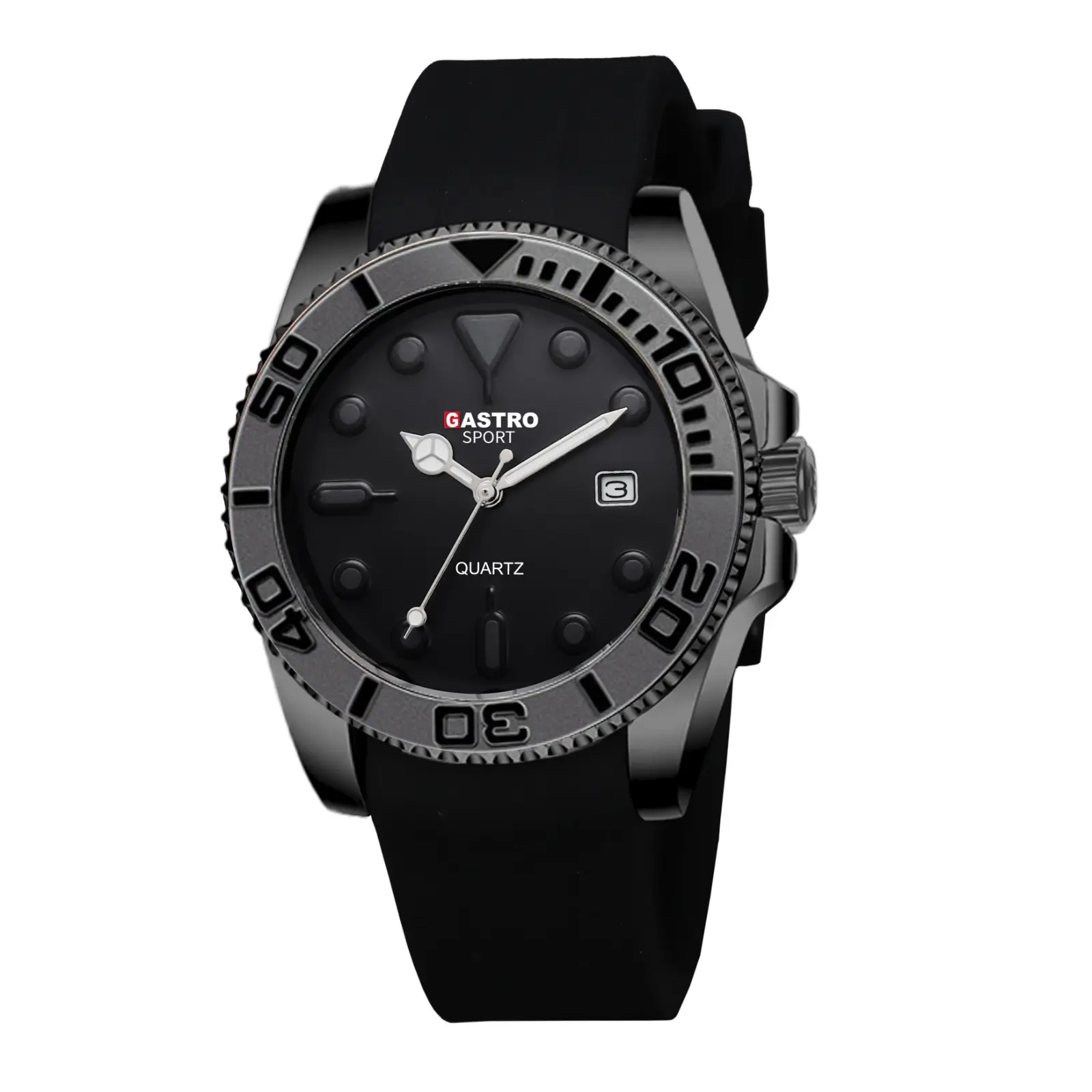 Gastro Jam Tangan Pria 7058-1 Rubber Silicon Water Resistant 3 ATM
