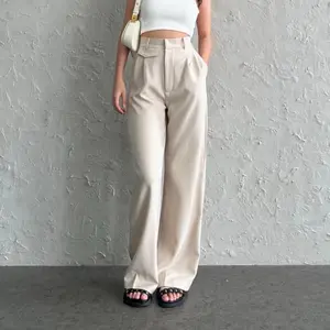 Oro Pants - Loose Pants Trouser Wanita - Celana Anti Kusut - Celana Kulot Wanita Panjang Polyester Basic Kantor Formal Twill Fit Kerja