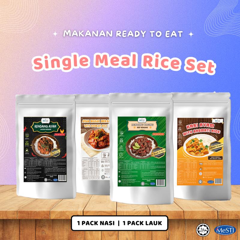 RKGFood RTE Single Meal (Nasi dan Lauk Sahaja) Rice & Dish makanan ...