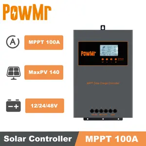 MPPT 100A Solar Charge Controller 12V 24V 48V Auto Intelligent Charge