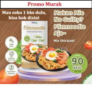 Flimnoodle 1 box isi 5 pcs mie shirataki (tanpa proses goreng) mie sehat Ramen Makanan
