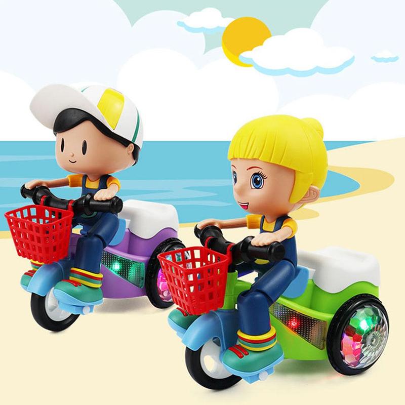 Product Introduction of Electric Stunt Tricycle Toy Auto 360° Wheel Up Rotating Car Toy With Music And Light Children's E9T4 28