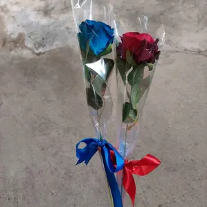 Buket Mawar artificial/plastik satu tangkai