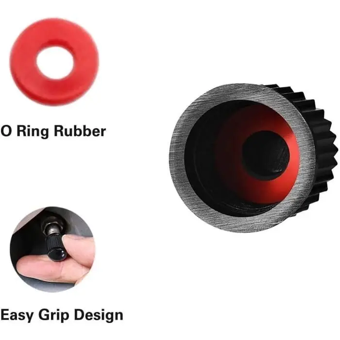 [4pcs] Tutup Pentil Ban Dengan Karet Ring Mobil Sepeda Motor Anti Debu Bocor Seal Universal Nitrogen Tire Valve Cap Car Kendaraan 1