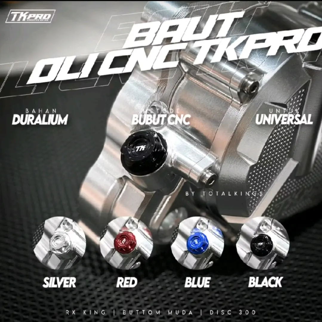 Baut Tutup Oli Mesin Duralium Premium CNC RX King Ninja Mio Vario Beat Universal TK Pro Original - Motorcycle