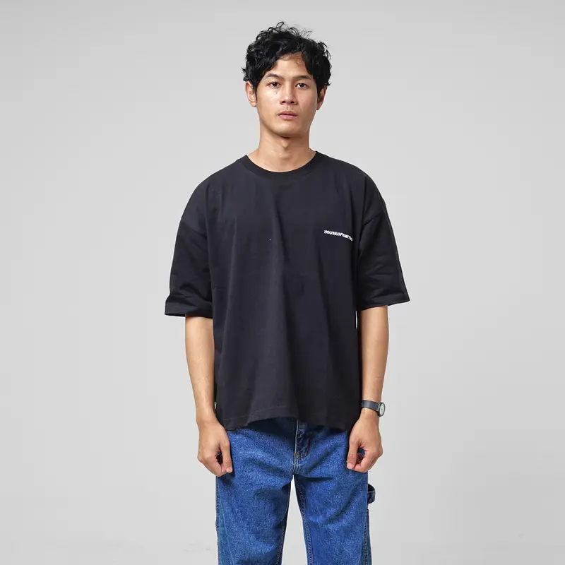 House of Smith T Shirt Type Boxy Fit Heavyweight Tshirt16S - Kaos Boxy Pria