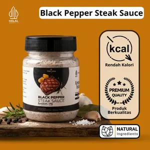 Chop Chop Black Pepper Steak Sauce Bumbu Saus Lada Hitam Rendah Kalori untuk Steak 100g