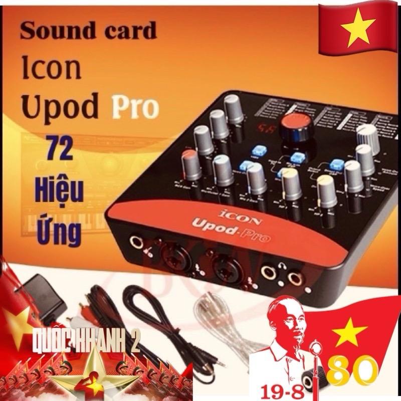 icon upod pro chính hãng Card âm thanh USB ICON Upod Pro hỗ trợ phantom 48V, 72 hiệu ứng, EQ điều chỉnh âm thanh dễ dàng USB Type-C Multicoloured