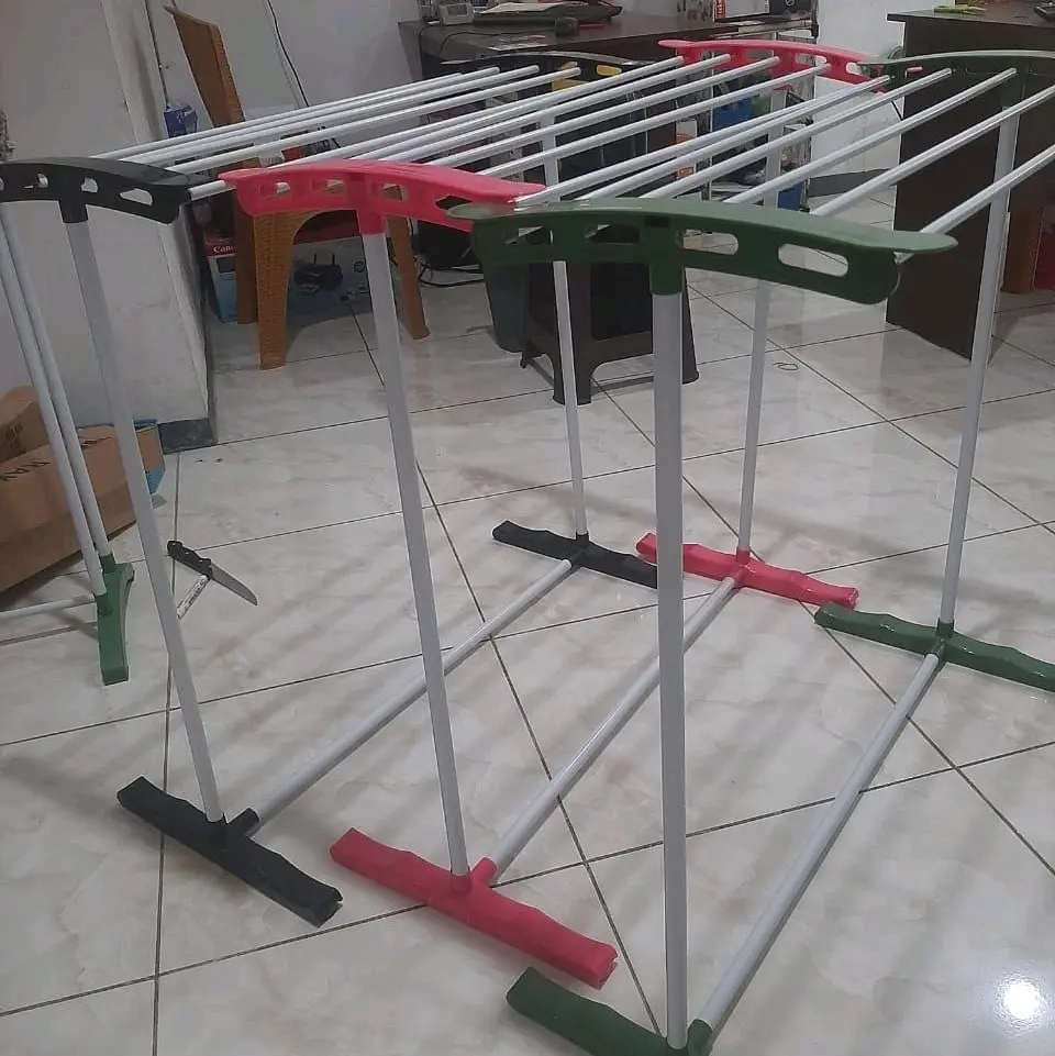 Jemuran Handuk Shunny/Shenar 5 Pipa / Jemuran Kain Baju Multifungsi Besi Tahan Karat Warna All Varian random Rak Stainless