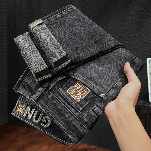 Quần Jean In Họa Tiết, Hàng Mới Về 2023, Dày Dặn Và Ấm Áp, Quần Ống Đứng Dáng Ôm Co Giãn, Có Sẵn 28-38 Cỡ, Thích Hợp Cho Mùa Thu Và Mùa Đông