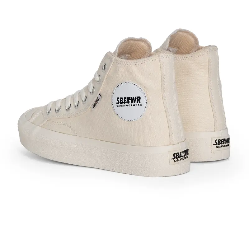 SABA Basic High Krem - Sepatu Sneakers Casual Pria Wanita 2