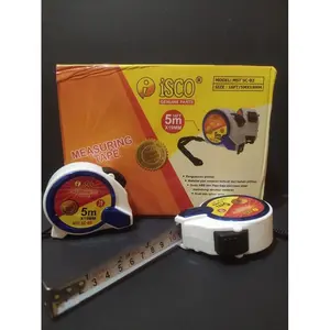 Paket Usaha Isco / Bonucci Meteran Putih Roll 5m Autostop 1 dus 6 pcs
