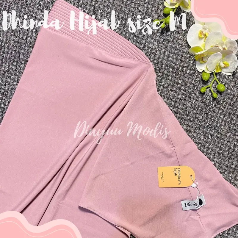 Dhinda Hijab - Daily Hijab Instan Size M Bergo Hamidah jersey premium 0
