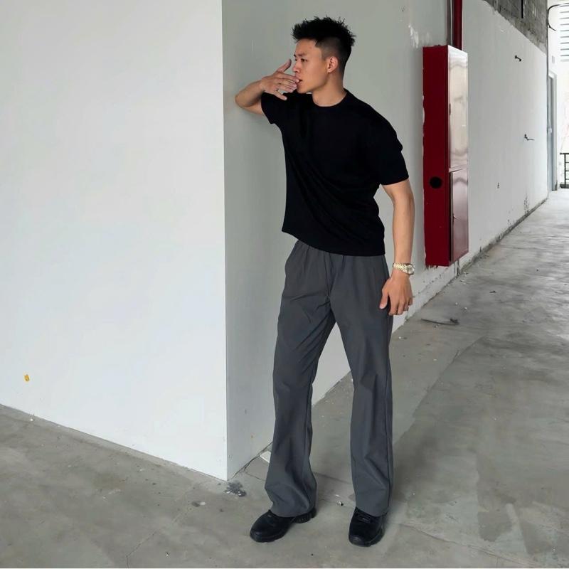 Quần kaki ống xuông thoáng mát quần kaki mùa hè cho nam