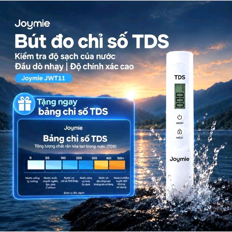 Bút Thử Nước Sạch Joymie JWT11 - Bút Đo TDS Cầm Tay, Kiểm Tra Độ Tinh Khiết Chính Xác