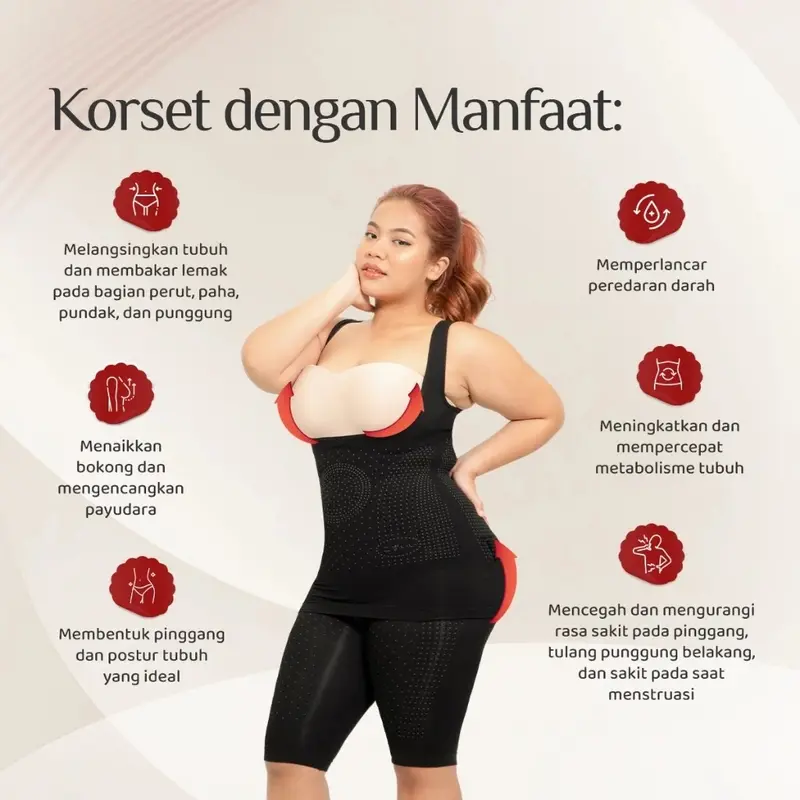 Korset Wanita Korset Kozuii Slimming Suit Membantu Pasca Melahirkan 5