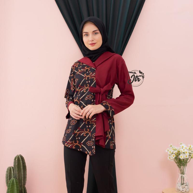 Batik Wanita Modern Baju Batik wanita Atasan Wanita Batik 6
