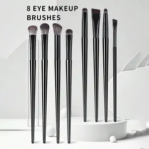 Set Kuas Makeup Mata 8 pcs – Warna Hitam Elegan
