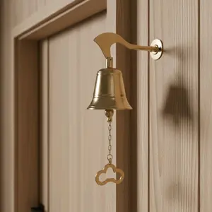 [B-006] BEL PINTU / LONCENG KUNINGAN - MODEL BINTANG - POLISHED