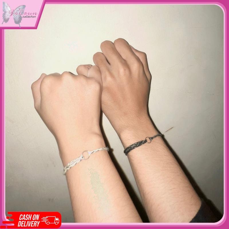 Product Introduction of Gelang tali benang simple gelang handmade couple motif abstrak bahan benang premium langsung kirim Bracelets 3
