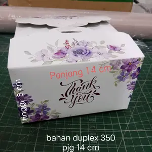 Kardus untuk wadah souvenir mangkok two tone (UNGU)