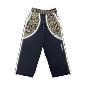 Celana Anak Skena Leopard Reflektif Menyala Kombinasi  Unisex 4-15 Tahun  Celana Strip Reflektif Menyala motif macan