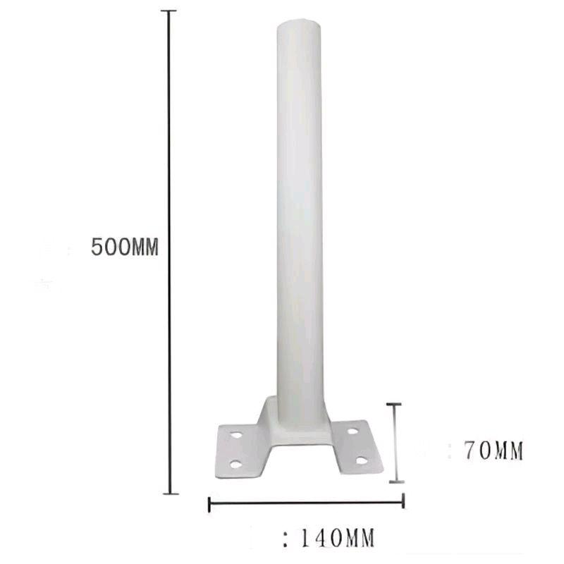 Tiang Lampu PJU bracket putih diameter 1.5 inch 0