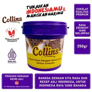 Collins Crunchy 350gr - COLLINS CHOCO CRUNCHY [JAKARTA] coklat selai