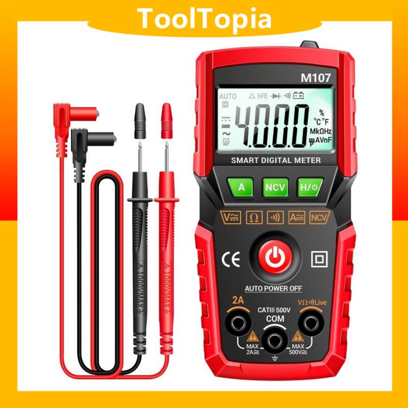 Multimeter Pegang Tangan Digital M107, 4000 Kiraan, Meter Arus - TikTok ...