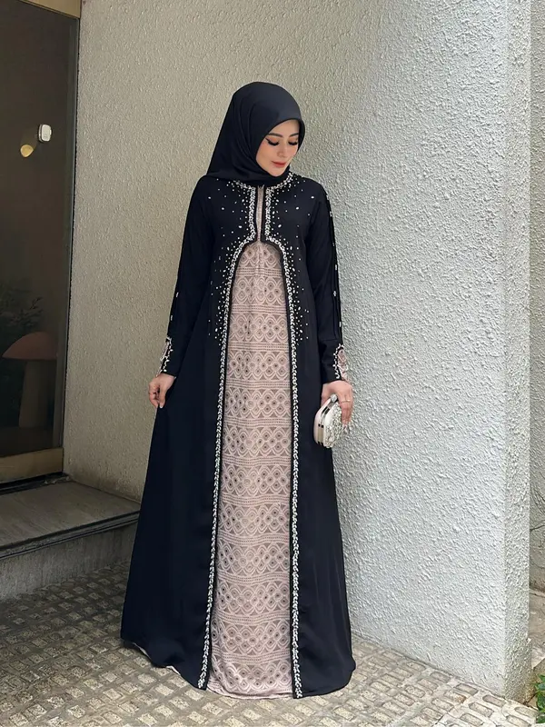 Abaya Faheera oleh Nadeea.id_ Brokat Elegan Mewah untuk Wanita Muslim 3