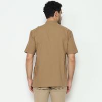 Gambar AMK Kemeja Koko Pria Lengan Pendek KK Akshaya S/s Khaki - M dari AMK Store Kab. Karanganyar 4 Tokopedia